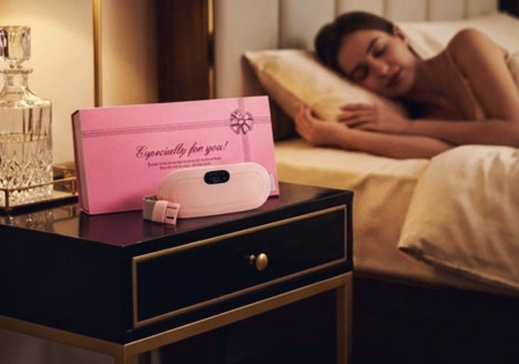 GlideGlow Bliss — Smart Heat & Massage Relief Belt for Period & Muscle Pain