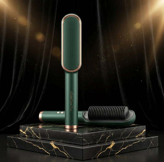 GlideGlow Pro 3-in-1 Ionic Hair Straightening Comb