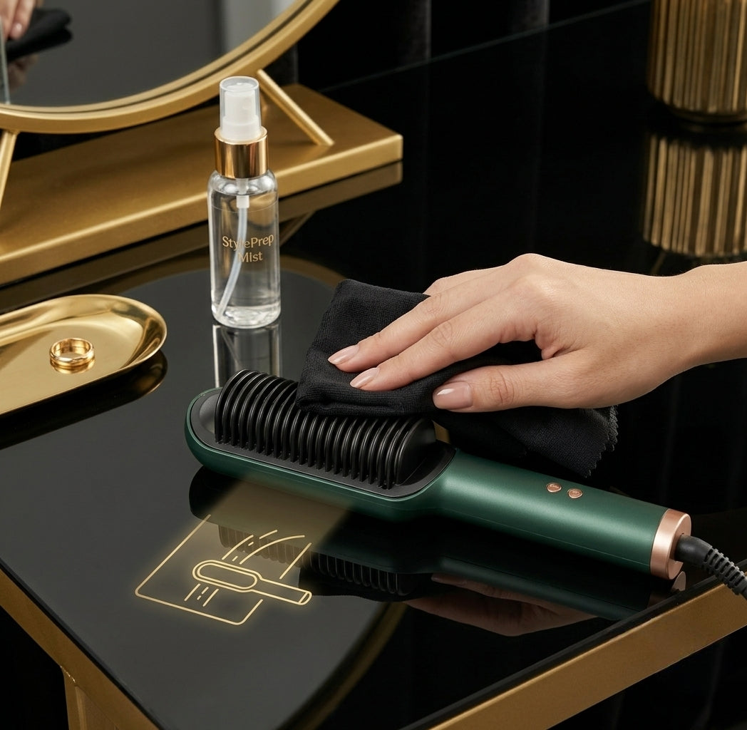 GlideGlow Pro 3-in-1 Ionic Hair Straightening Comb